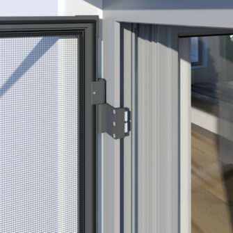 Klemmadapter für bohrfreie Montage Fliegengitter Tür